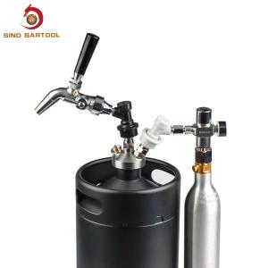 Quality Insulated Pressurized 30psi Small Ball Lock Keg Soda Beer Dispenser With Sodastream wholesale