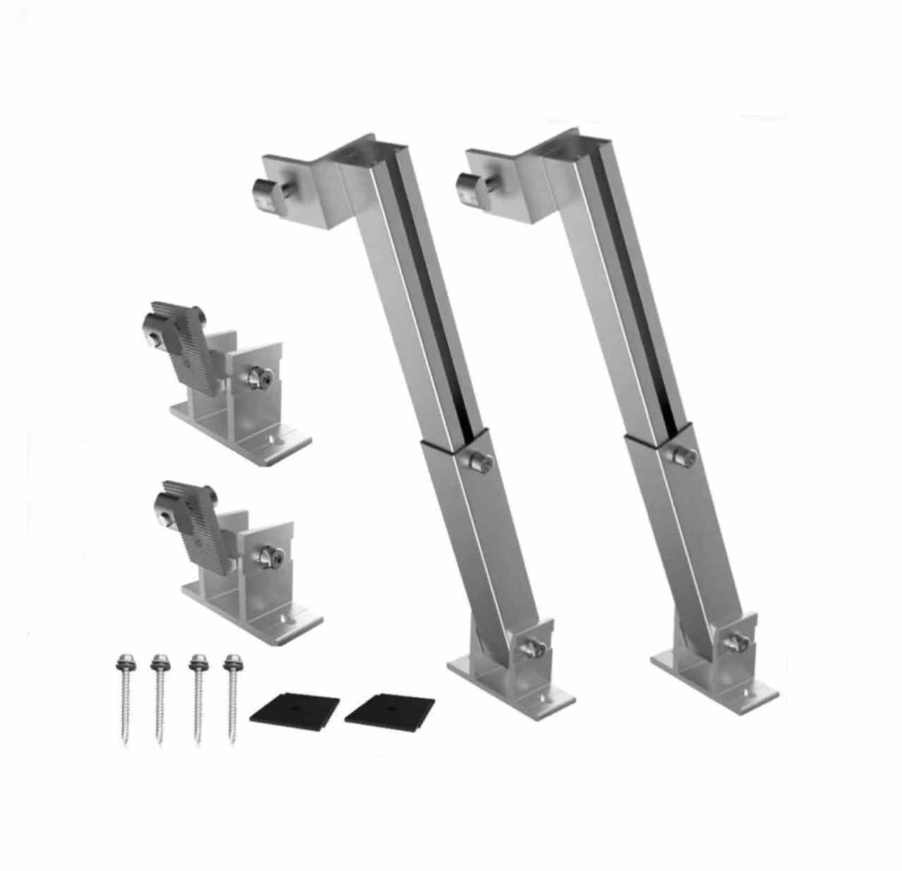 Solar Panel Aluminum Alloy Bracket 15-30° Adjustable Front And Rear Foot Bracket
