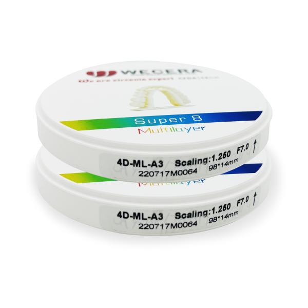 Style Laboratorio Dental Zirconia Dental Blocks with Flexural Strength 700