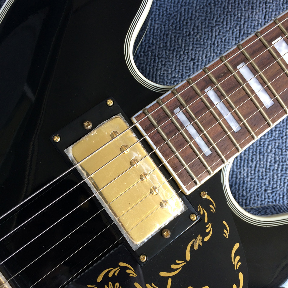 Hollow body jazz electric guitar,Black Jazz Guitar,Rosewood Fingerboard