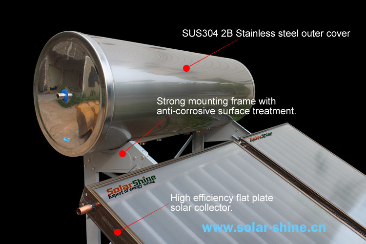 flat plate solar water heater 12