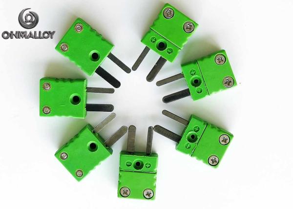 Miniature Thermocouple Type K Connector Plug IEC Chromel Alumel Tab High
