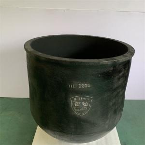 Quality Metal Melting Silicon Carbide Graphite Crucible Round Low Slag Adherence wholesale
