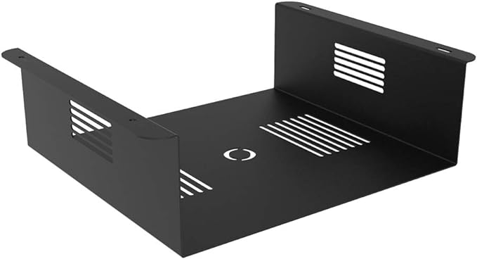 Non-folding Rack Under Desk CPU Mount Customizable Logo for Professional Workstations