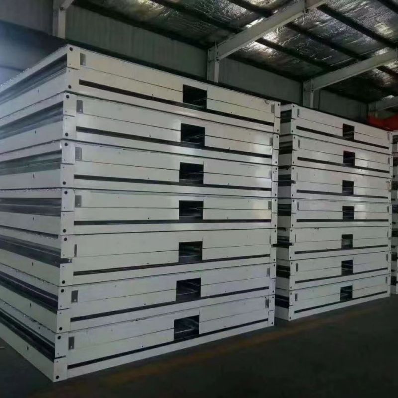 Electro Galvanized Steel Structure Outdoor Cafe Container House with Glass Panels