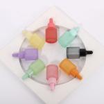Flat Shoulder Cylinder Dropper Bottle , Skin Care 20ml Glass Dropper Bottle