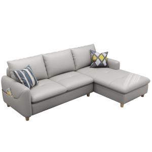Quality Fabric Leather 3 Seater Modern Living Room Sofa With Cushion wholesale