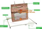 Kraft Stand Up Paper Bags With Clear Window, Brown Kraft Paper Aluminum Foil