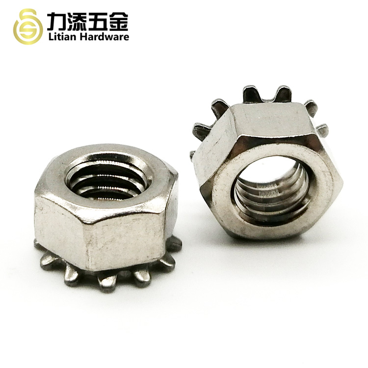 Standard Metal Self Locking Nut A2-70 A2-80 A4-70 A4-80 With Lock Washer