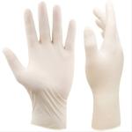 Natural Latex Examination Gloves Transparent Latex Free Disposable