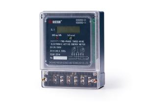 Quality IEC 62053 21 2x120 208V Two Phase Electric Meter Class 1 Accuracy wholesale