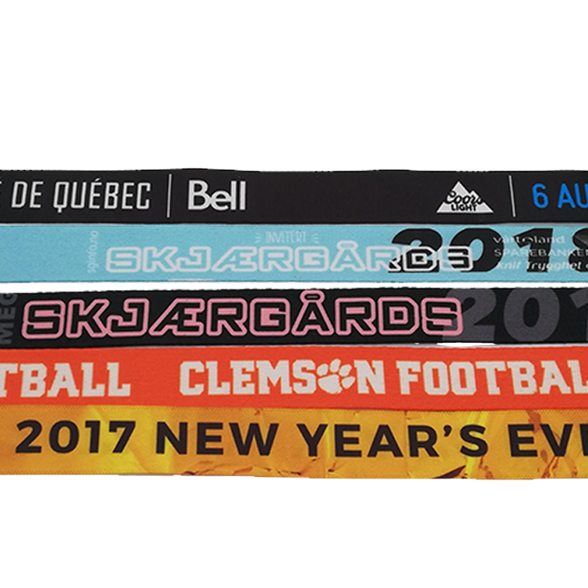 Disposable RFID Wristband Woven Smart RFID Bracelets For Hotels And Resort