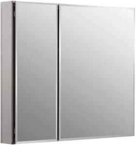 Quality Frameless Aluminum Storage Cabinet Aluminium Bathroom Cabinet Double Doors wholesale