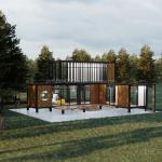 Movable Galvanized Steel Container House for Villa Office and Public Toilet