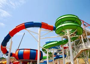 Quality Colorful 10mm Custom Water Slides Equipment For Hotel Resort wholesale