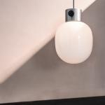 Nordic Danish gold and white minimalist pendant light bedroom bedside Menu JWDA