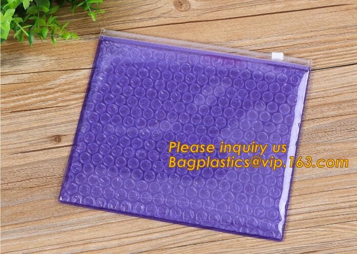 Cosmetic Pink Slider Padded Bag/Silver k Bag With Bubble,Padded Envelopes Cheap Aluminium Foil k Holographic