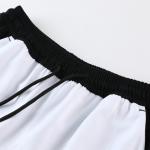 Black White Football Team Tracksuits Hooded Football Training Shirt