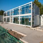Prefabrique Bungalow Shelter Hotel Prefab House with Steel Structure and