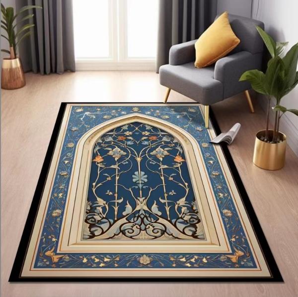 Special Arabic Printed Worship Mat National Style Prayer Floor Carpet Rug