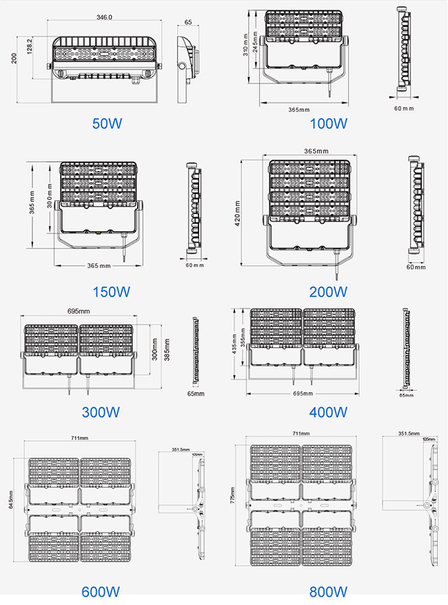 2700 - 6500K Exterior LED Flood Lights , Waterproof Flood Light Fixture OEM / ODM