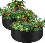 Garden Planter, Fabric Grow Beds Divided Grids, Planting Bags with Drainage