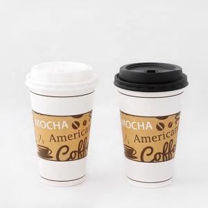 Quality Plastic Free Single Hot Drink Paper Cup 16oz 540Ml Heat Resistant Compostable Disposable wholesale
