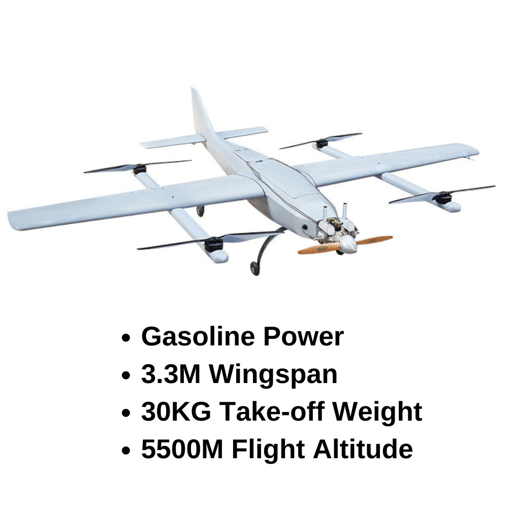 Tracking Thermal Pod Police UAV VTOL Vertical Takeoff Drone 30X Camera Monitoring HX4HFW325