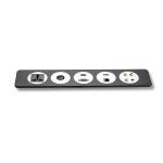 Commercial Flush Desk Mounted Sockets Power Grommet European Oxidized