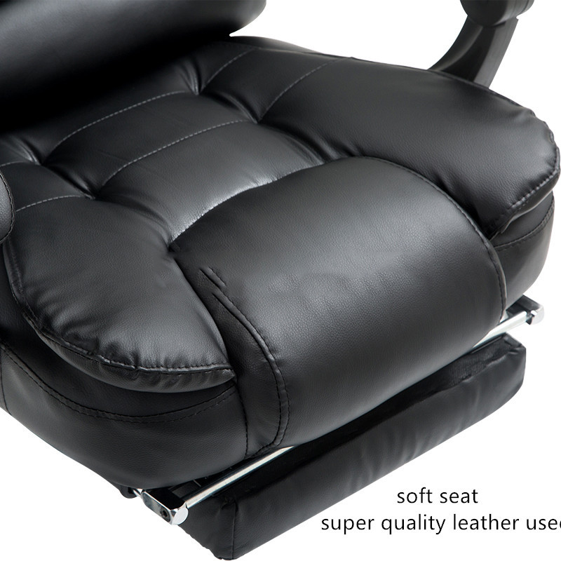 High Back Leather Executive Swivel Chair Ergo Office Chair With Footrest