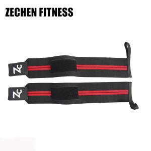 Quality 45cm Wrist Wraps Fitness Polyeste 8cm Support Gym Custom Weightlifting Straps wholesale