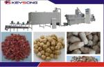 Twin Screw Extruder Textured Soya Protein Meat Making Machine / Extrusion