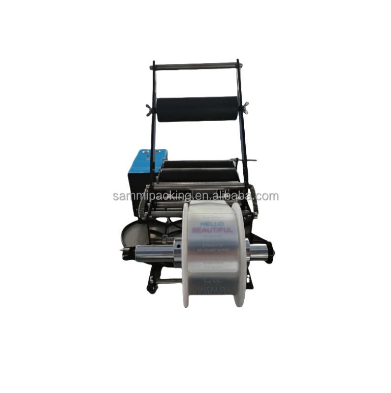 Wood Packaging Intelligent Type Labeling Machine for Wine Tin Cans and Round Bottles