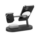Qi Standard Night Light Wireless Charger With Earphone And Watch Charging