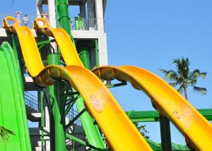 Quality 18m Height Tall Water Slides Fiberglass Customized For Holiday Resort wholesale
