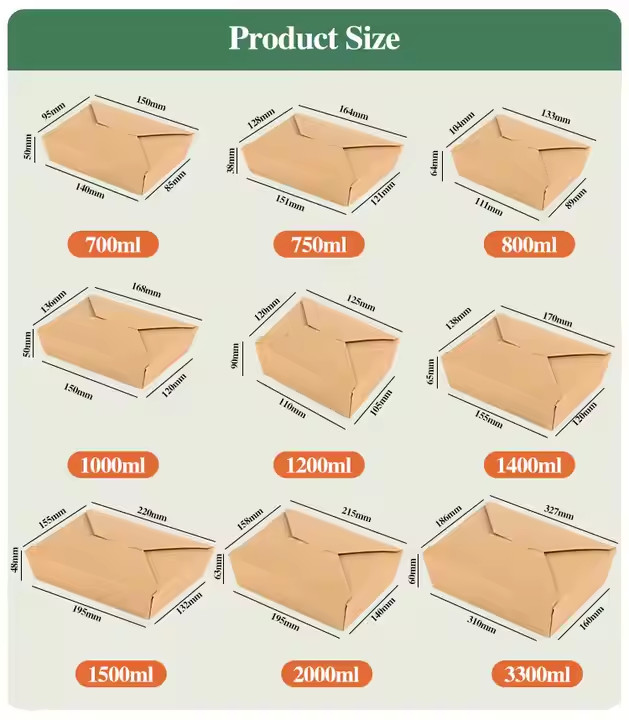 720ml takeaway noodles soup round noodle box accept cowhide blank noodle boxes pasta box