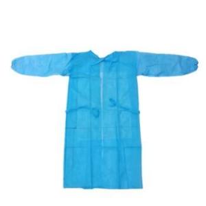 Quality Doctor Knit Cuff Breathable Disposable Blue Lab Coats wholesale