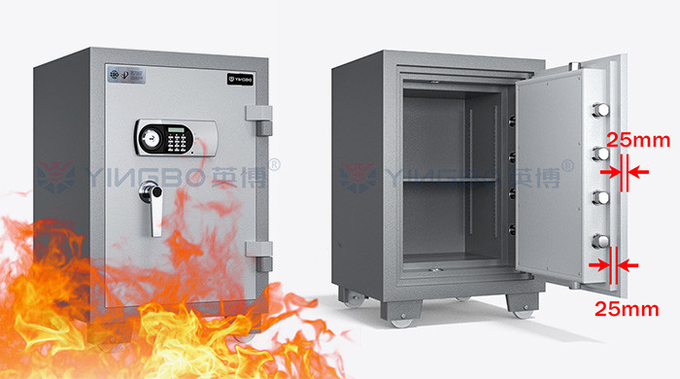 Fire Rating 120 Mins Fireproof Safe Box / Fireproof Document Safe YB/FH-78