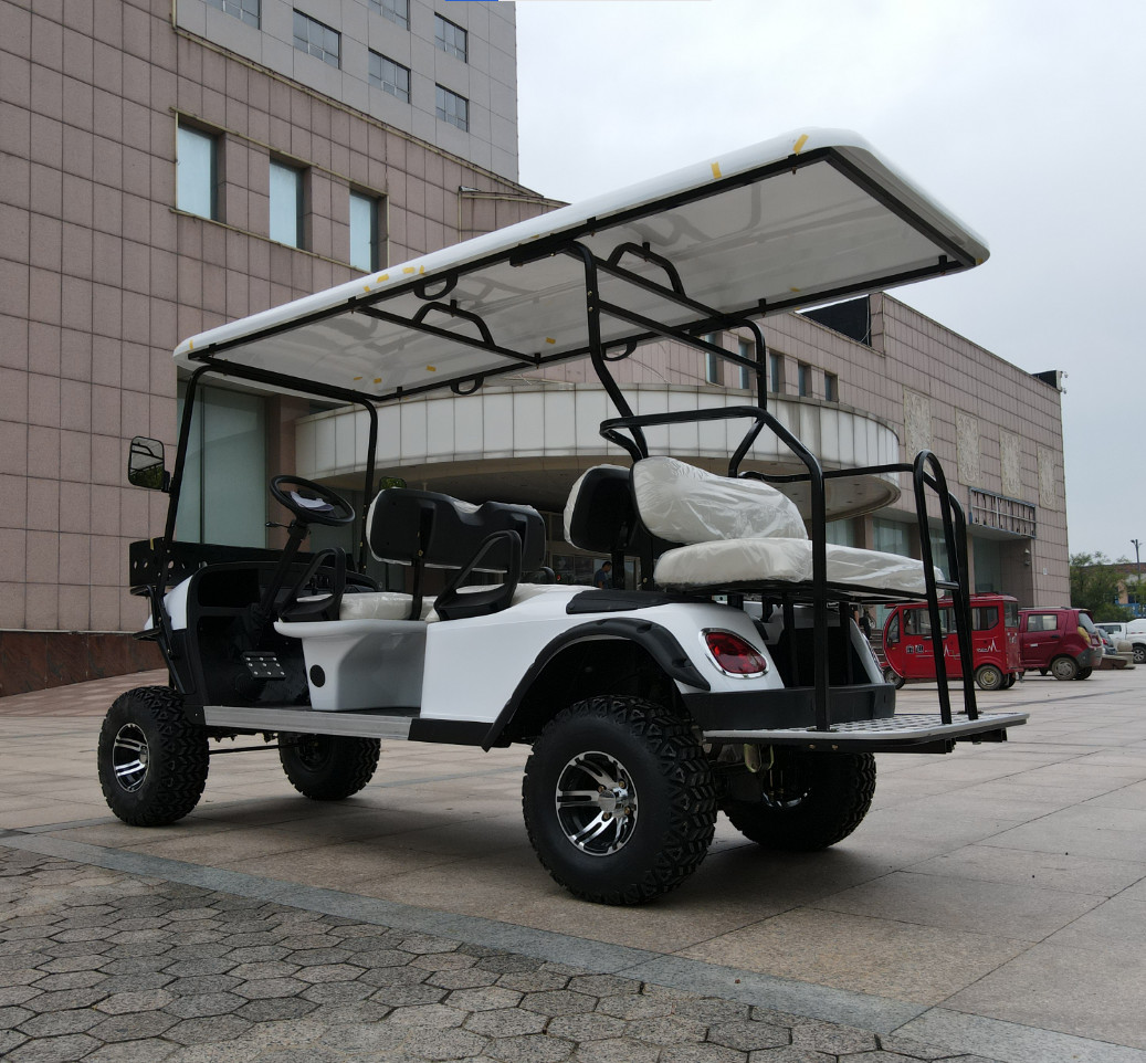 Electric Golf Cart 4000W AC System 4+2 Seater Golf Cart Good Quality Lithium Ion Battery