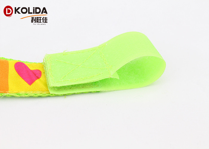 Nylon Webbing High Visibility Armbands Led Light Glowing Flashing Armband 2.5x50cm