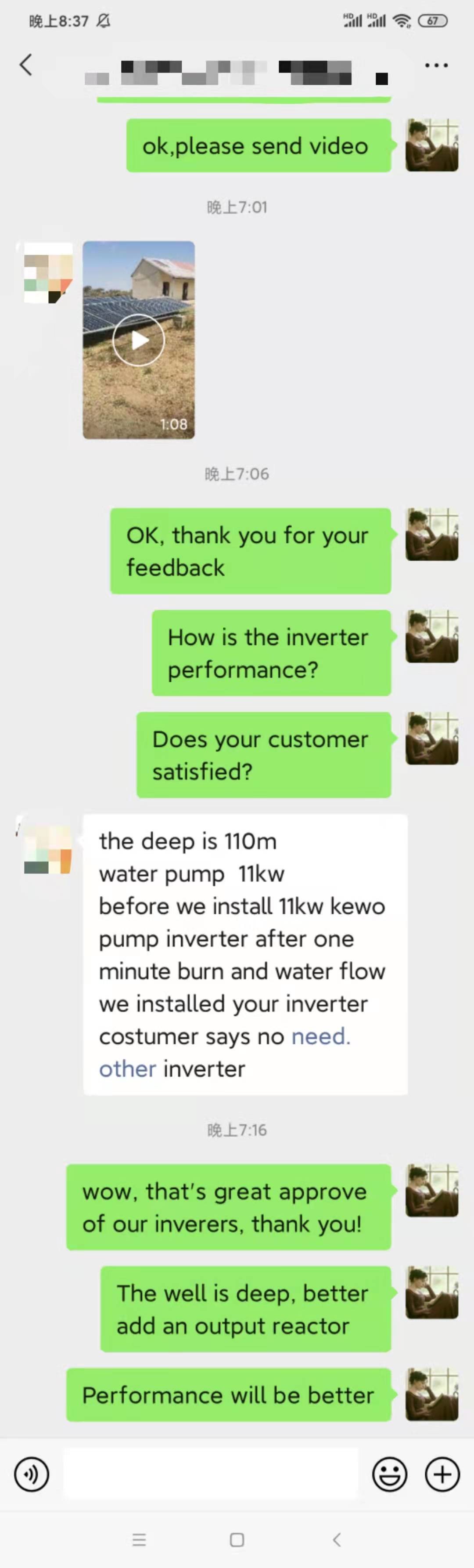 Water Pump 2.2 Kw Solar Inverter Soft start with over current Protection