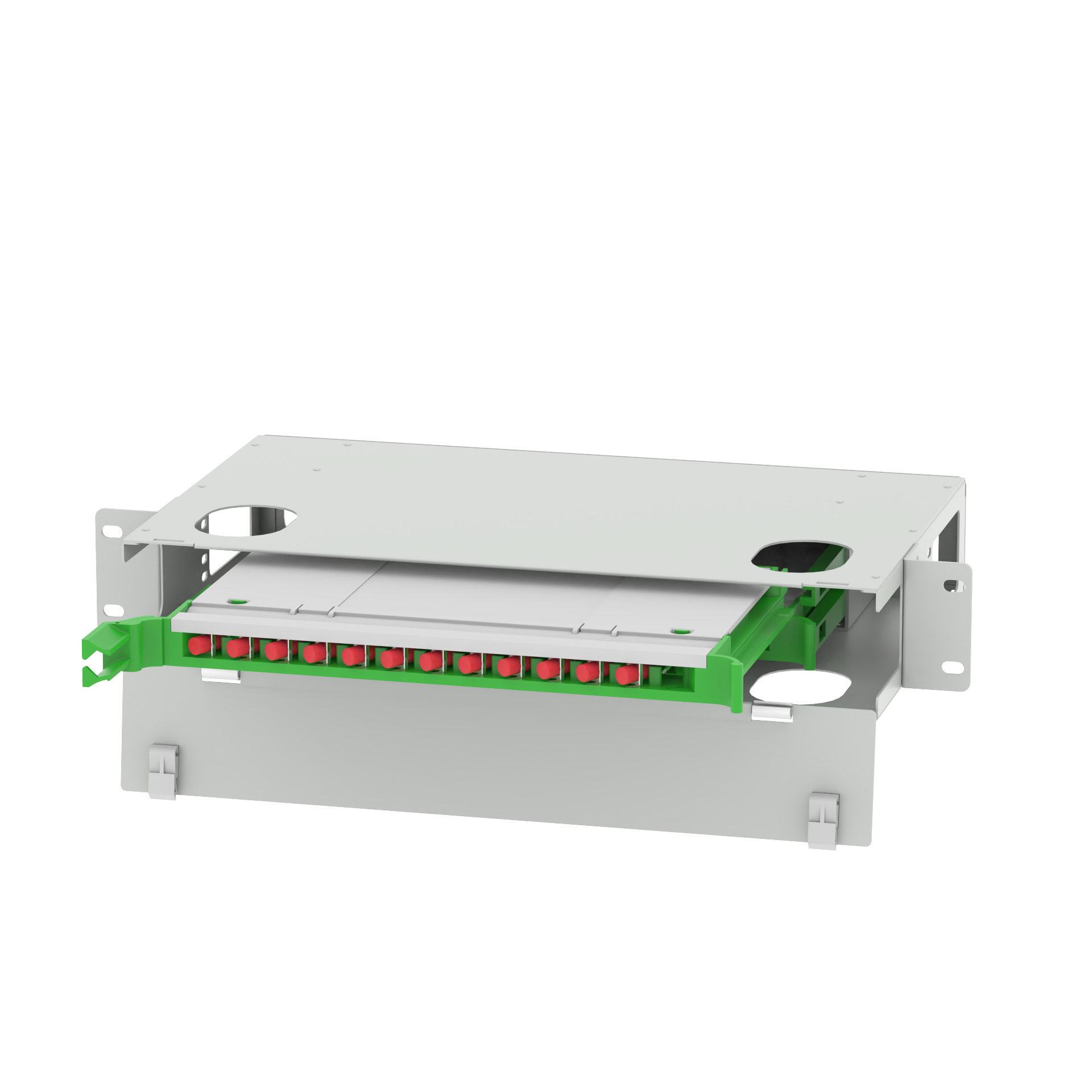 Data Center 24 Port FC Type Optic Fiber Distribution Patchpanel Fiber Optic Equipment FTTX