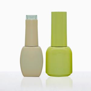 Quality Yellow Green 15ml Empty UV Gel Polish Bottles BPA Free Eco Friendly wholesale
