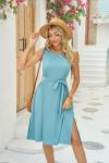 Summer Sleeveless Floral Casual Dress United States MID Long Sundress