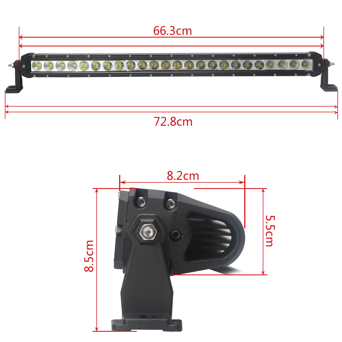 F Style 120W 5W CREE LED LIGHT BAR 6000K 10-30V Spot beam, Flood Beam, Combo Beam