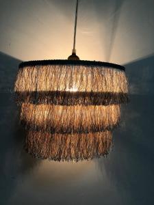 Quality Gold Collapsible Tassel Fringe Lampshade 300*220MM Chandelie wholesale