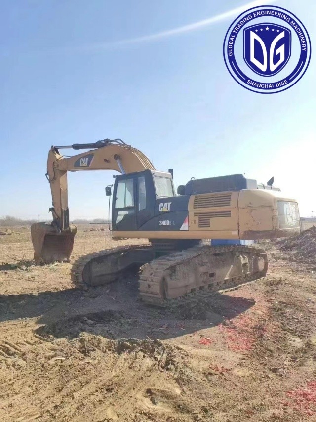 Trench Digger 340D2L Used Caterpillar Excavator 40 Ton Time Tested Earth Handler Excavator