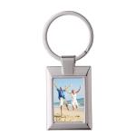 Personalized Blank Metal Sublimation Keyrings DIY Keychain Pendant For