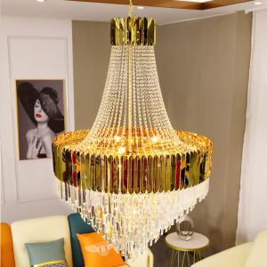 Quality Led Crystal Chandelier For Living Dining Room Round Rectangle hotel lobby chandelier(WH-CY-239) wholesale