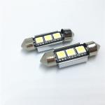 39mm White Blue Dome Festoon SMD 5050 LED Car Light Bulb